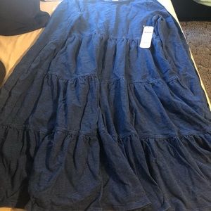 Fab kids 14-16  long sleeve babydoll denim dress